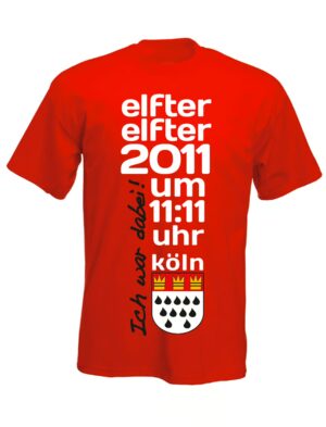 T-Shirt 11.11.11  S Farbe: rot