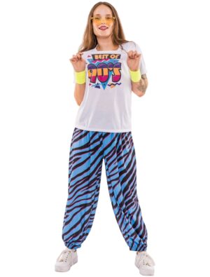 T-Shirt 90er Print weiß L