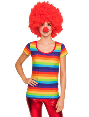 T-Shirt Damen rainbow M