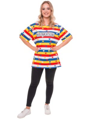 T-Shirt Fastnachtsliebe rot/weiß/blau/gelb S