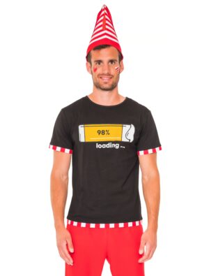 T-Shirt Herren Bier loading schwarz S