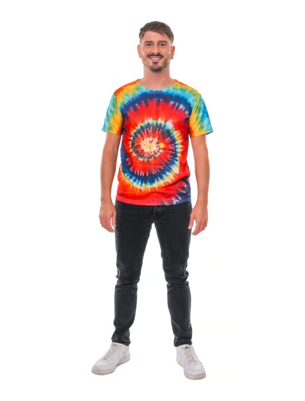 T-Shirt Hippie Batik Herren bunt M/L Farbe: bunt