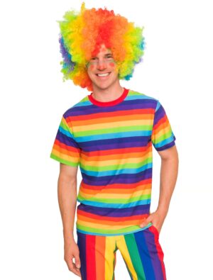 T-Shirt Regenbogen Herren rainbow XL