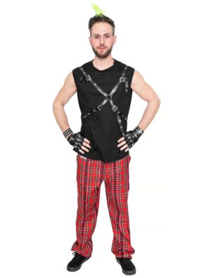 Tank Top Punker Herren schwarz L
