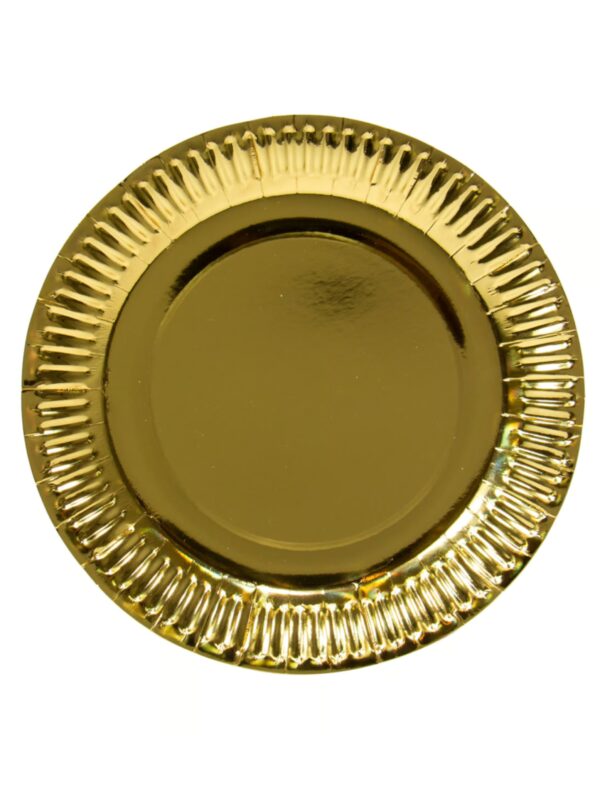 Teller Metallic gold 8 Stk.