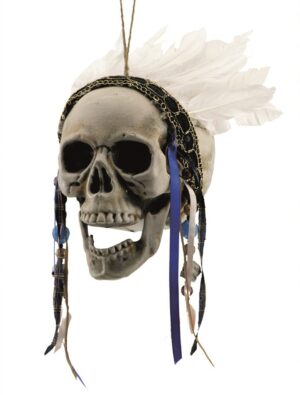 Totenkopf Indianer Farbe: weiß