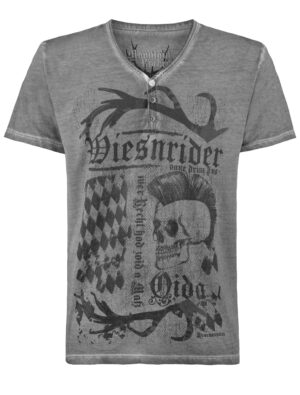 Trachten-Shirt Dusty grau 2XL
