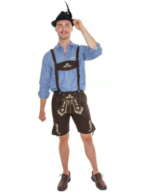 Trachtenjeans Herren dunkelbraun S