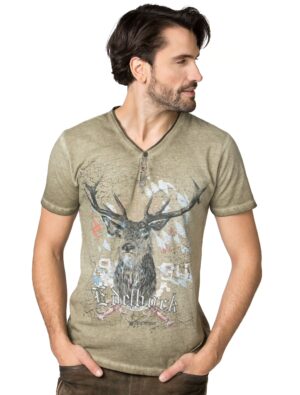 Trachtenshirt Günther beige 2XL