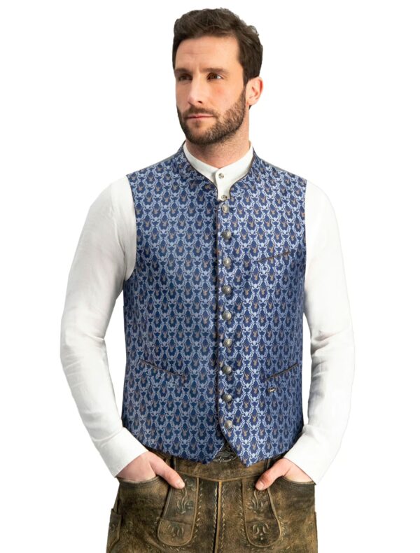 Trachtenweste Nemo Herren blau 58