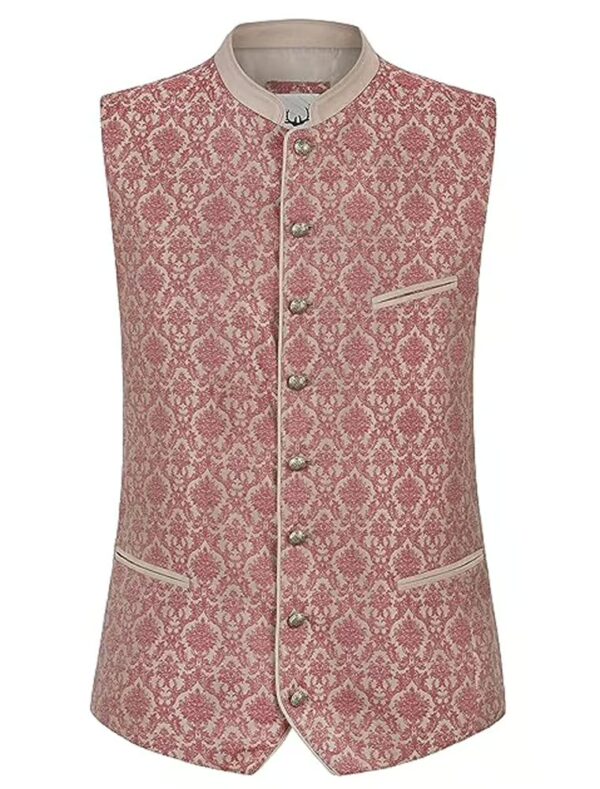 Trachtenweste Silvestro Herren rosa 46