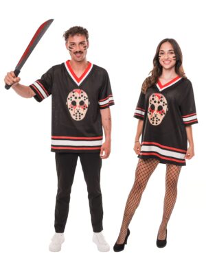Trikot Eishockey blutig schwarz/weiß/rot XXS/XS