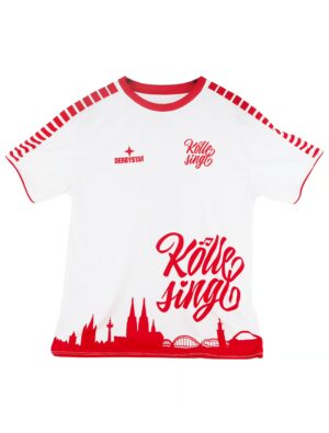 Trikot Kölle singt Unisex rot/weiß S