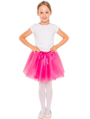 Tüllrock Kinder Kinder pink one size