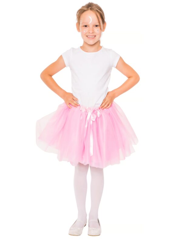 Tüllrock Kinder Mädchen rosa one size