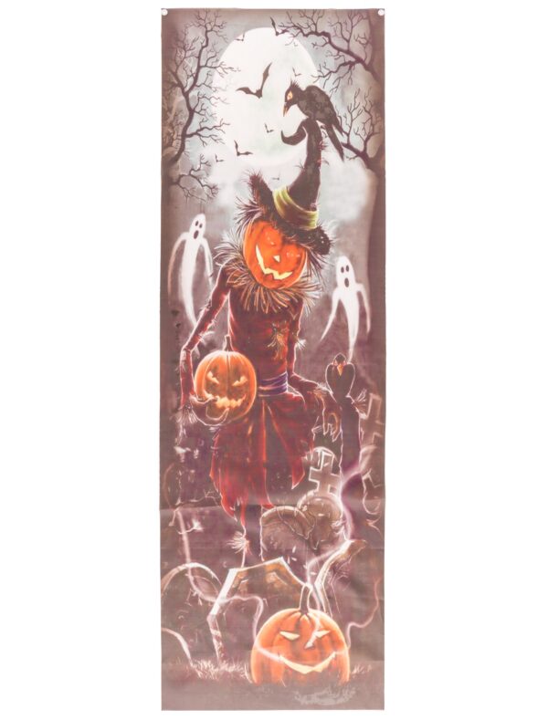 Türdekor Kürbis Farbe: schwarz/orange