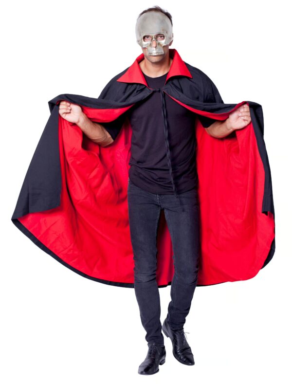Umhang Dracula schwarz/rot one size