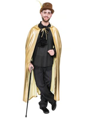 Umhang metallic gold one size