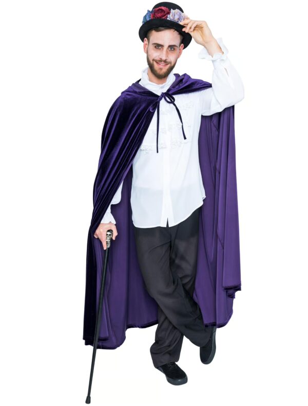 Umhang mit Kapuze violett one size