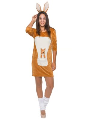 Umstandskleid Känguru Damen braun 38-40