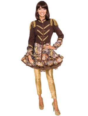 Uniformjacke Steampunk Damen schwarz 44