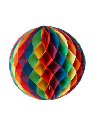 Wabenball Regenbogen 60cm Farbe: bunt