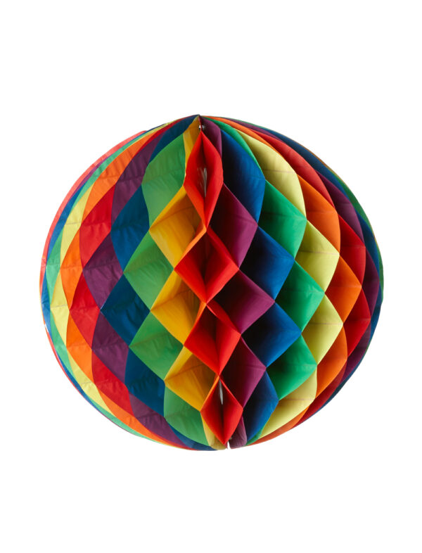 Wabenball Regenbogen 60cm Farbe: bunt