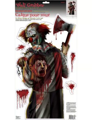 Wanddeko Horrorclown Farbe: bunt