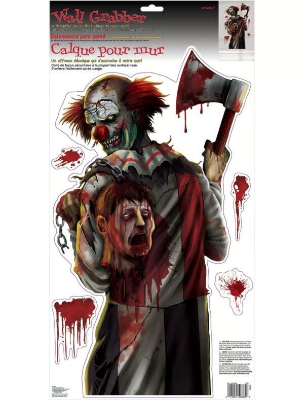 Wanddeko Horrorclown Farbe: bunt