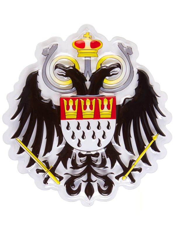 Wanddeko Köln Adler 25x25cm Farbe: schwarz
