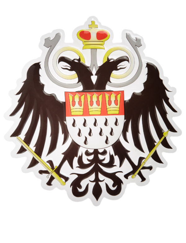 Wanddeko Köln Adler 46x46cm Farbe: schwarz