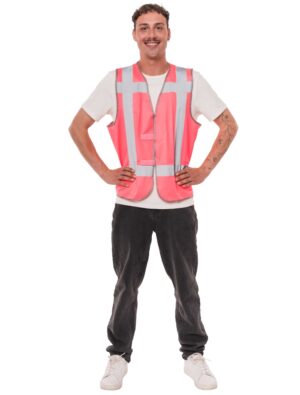 Warnweste neonpink S/M