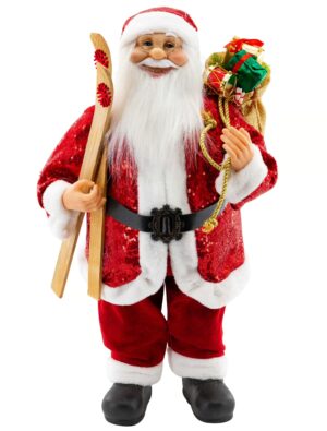 Weihnachtsmann 60cm Pailletten Farbe: rot/weiß