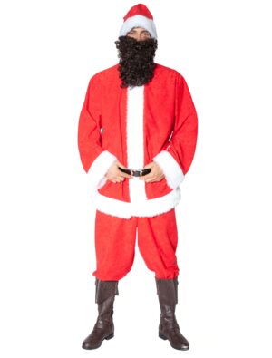 Weihnachtsmann-Set 4-tlg. rot/weiß 52-54