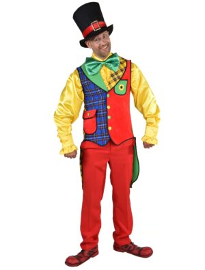 Weste Clown deluxe Herren bunt S/M Farbe: bunt