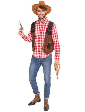 Weste Cowboy braun 64