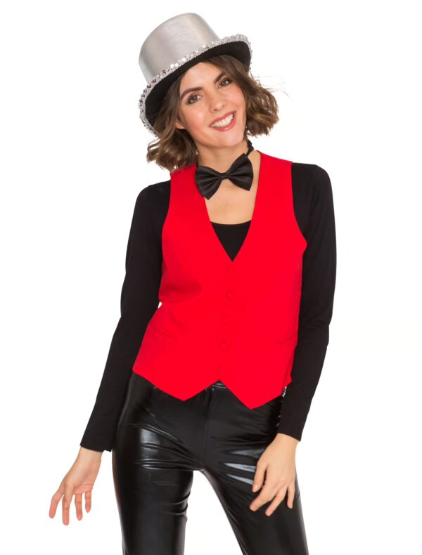 Weste Damen rot S