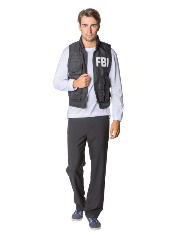 Weste FBI Herren Farbe: schwarz