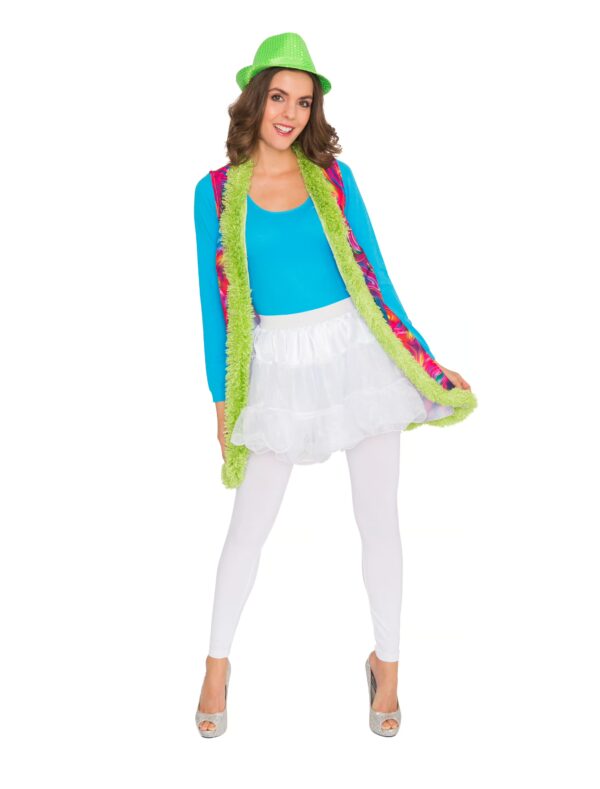 Weste Hippie lang Damen bunt M/L Farbe: bunt