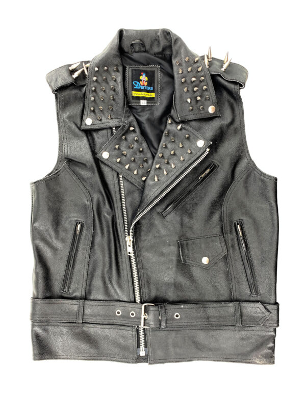 Weste Punker mit Nieten Herren schwarz L/XL