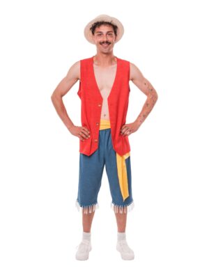 Weste Ruffy rot S/M