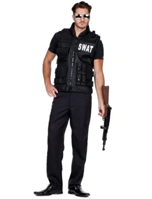Weste SWAT Herren Farbe: schwarz