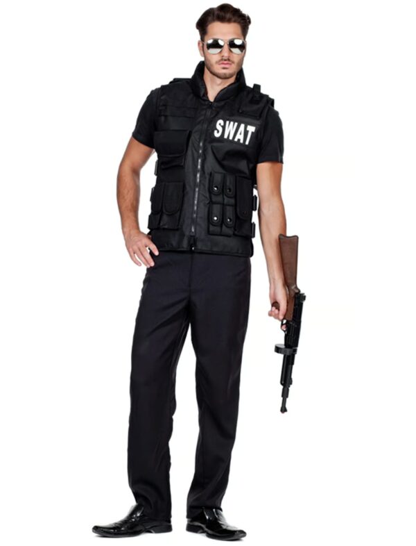 Weste SWAT Herren Farbe: schwarz