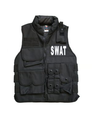 Weste SWAT Kinder Farbe: schwarz