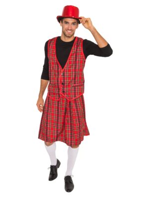 Weste Schotte Herren Schottenkaro 54