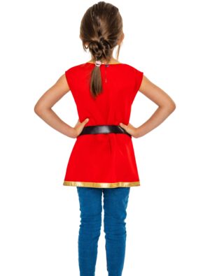 Weste mit Gürtel Ritter 2-tlg. rot 116-128