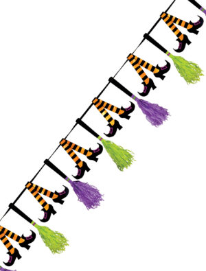 Wimpelkette Hexe Farbe: bunt