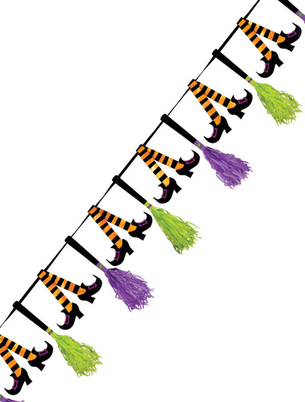 Wimpelkette Hexe Farbe: bunt