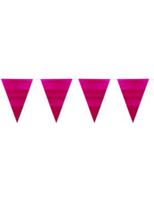 Wimpelkette Matt pink 6m