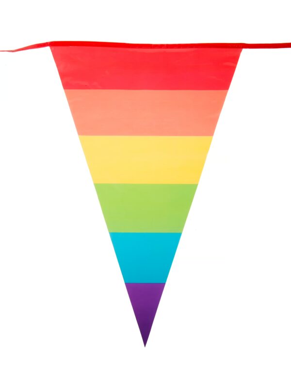 Wimpelkette Regenbogen 8m Farbe: rainbow